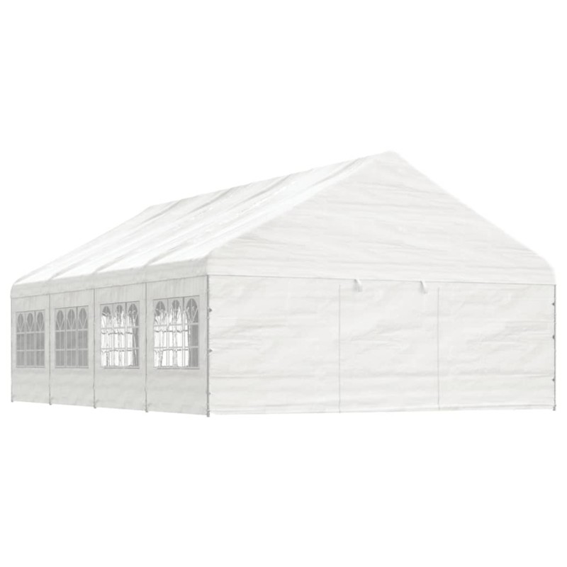 vidaXL Cenador con techo polietileno blanco 8,92x5,88x3,75 m vidaXL Cenador con techo polietileno blanco 8,92x5,88x3,75 m