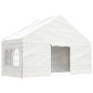 vidaXL Cenador con techo polietileno blanco 8,92x5,88x3,75 m vidaXL Cenador con techo polietileno blanco 8,92x5,88x3,75 m