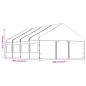 vidaXL Cenador con techo polietileno blanco 8,92x5,88x3,75 m vidaXL Cenador con techo polietileno blanco 8,92x5,88x3,75 m