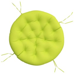 vidaXL Cojín redondo tela Oxford verde vivo Ø 100x11 cm