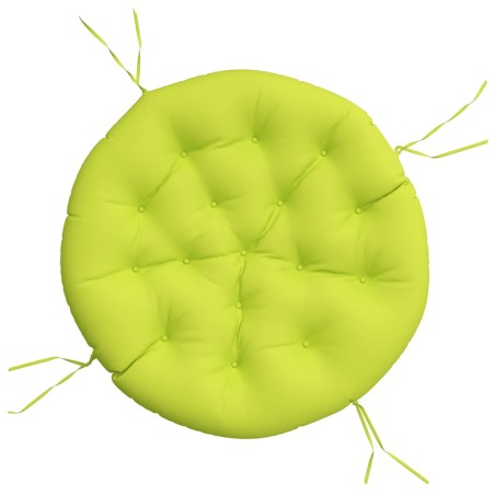 vidaXL Cojín redondo tela Oxford verde vivo Ø 100x11 cm