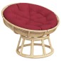 vidaXL Cojín redondo tela Oxford rojo tinto Ø 100x11 cm vidaXL Cojín redondo tela Oxford rojo tinto Ø 100x11 cm