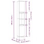 vidaXL Set de muebles baño 3 pzas madera contrachapada roble ahumado vidaXL Set de muebles baño 3 pzas madera contrachapada roble ahumado