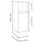 vidaXL Set de muebles baño 3 pzas madera contrachapada roble ahumado vidaXL Set de muebles baño 3 pzas madera contrachapada roble ahumado