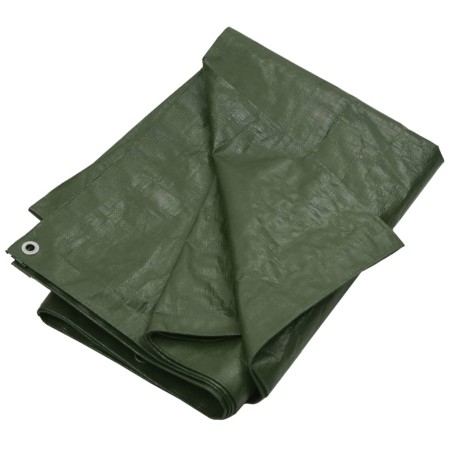 vidaXL Lona HDPE verde 180 g/m² 6x12 m
