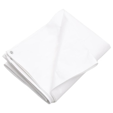 vidaXL Lona HDPE blanco 260 g/m² 8x10 m