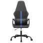 vidaXL Silla gaming con masaje cuero sintético azul y negro vidaXL Silla gaming con masaje cuero sintético azul y negro