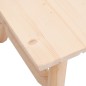 vidaXL Juego de muebles de jardín 3 piezas madera maciza de abeto