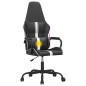 vidaXL Silla gaming de masaje cuero sintético blanco y negro vidaXL Silla gaming de masaje cuero sintético blanco y negro