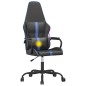 vidaXL Silla gaming con masaje cuero sintético azul y negro vidaXL Silla gaming con masaje cuero sintético azul y negro
