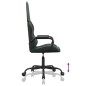 vidaXL Silla gaming con masaje cuero sintético verde y negro vidaXL Silla gaming con masaje cuero sintético verde y negro