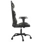 vidaXL Silla gaming de masaje cuero sintético negro y camuflaje vidaXL Silla gaming de masaje cuero sintético negro y camuflaje