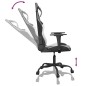 vidaXL Silla gaming de masaje cuero sintético negro y blanco vidaXL Silla gaming de masaje cuero sintético negro y blanco