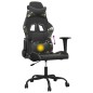 vidaXL Silla gaming de masaje cuero sintético negro y camuflaje vidaXL Silla gaming de masaje cuero sintético negro y camuflaje