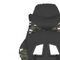 vidaXL Silla gaming de masaje cuero sintético negro y camuflaje vidaXL Silla gaming de masaje cuero sintético negro y camuflaje