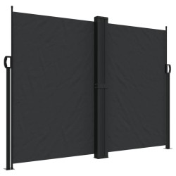 vidaXL Toldo lateral retráctil negro 180x1200 cm