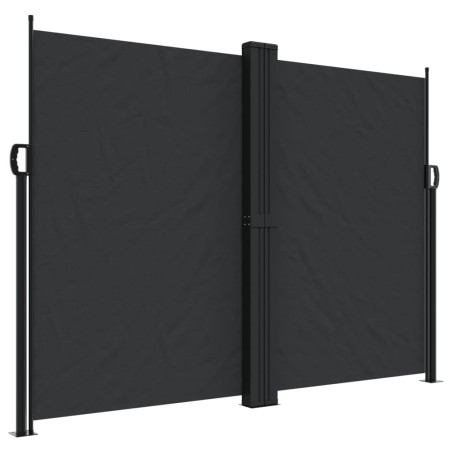 vidaXL Toldo lateral retráctil negro 180x1200 cm