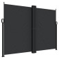 vidaXL Toldo lateral retráctil negro 180x1200 cm vidaXL Toldo lateral retráctil negro 180x1200 cm