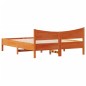 vidaXL Estructura cama con cabecero madera pino marrón cera 160x200 cm