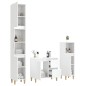 vidaXL Set de muebles de baño 3 piezas madera contrachapada blanco vidaXL Set de muebles de baño 3 piezas madera contrachapada blanco