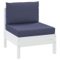 vidaXL Cojines para muebles de palets 2 unidades tela azul marino vidaXL Cojines para muebles de palets 2 unidades tela azul marino