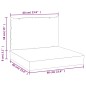 vidaXL Cojines para muebles de palets 2 unidades tela azul marino vidaXL Cojines para muebles de palets 2 unidades tela azul marino
