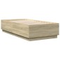 vidaXL Estructura de cama madera de ingeniería roble Sonoma 90x190 cm vidaXL Estructura de cama madera de ingeniería roble Sonoma 90x190 cm