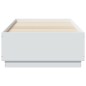 vidaXL Estructura de cama madera de ingeniería blanca 75x190 cm vidaXL Estructura de cama madera de ingeniería blanca 75x190 cm