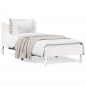 vidaXL Estructura de cama madera maciza de pino blanco 100x200 cm vidaXL Estructura de cama madera maciza de pino blanco 100x200 cm