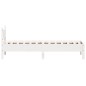 vidaXL Estructura de cama madera maciza de pino blanco 100x200 cm vidaXL Estructura de cama madera maciza de pino blanco 100x200 cm