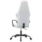 vidaXL Silla gaming cuero sintético blanco y rosa vidaXL Silla gaming cuero sintético blanco y rosa