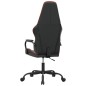 vidaXL Silla gaming cuero sintético negro y rojo