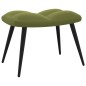 vidaXL Silla de relajación con reposapiés terciopelo verde claro vidaXL Silla de relajación con reposapiés terciopelo verde claro