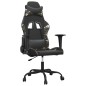 vidaXL Silla gaming cuero sintético negro y camuflaje vidaXL Silla gaming cuero sintético negro y camuflaje