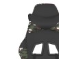 vidaXL Silla gaming cuero sintético negro y camuflaje vidaXL Silla gaming cuero sintético negro y camuflaje
