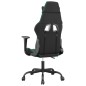 vidaXL Silla gaming cuero sintético negro y verde vidaXL Silla gaming cuero sintético negro y verde