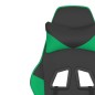 vidaXL Silla gaming cuero sintético negro y verde vidaXL Silla gaming cuero sintético negro y verde