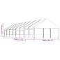 vidaXL Cenador con techo polietileno blanco 17,84x5,88x3,75 m vidaXL Cenador con techo polietileno blanco 17,84x5,88x3,75 m