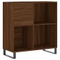 vidaXL Mueble discos madera contrachapada roble marrón 84,5x38x89 cm vidaXL Mueble discos madera contrachapada roble marrón 84,5x38x89 cm