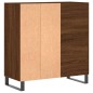 vidaXL Mueble discos madera contrachapada roble marrón 84,5x38x89 cm vidaXL Mueble discos madera contrachapada roble marrón 84,5x38x89 cm