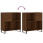 vidaXL Mueble discos madera contrachapada roble marrón 84,5x38x89 cm vidaXL Mueble discos madera contrachapada roble marrón 84,5x38x89 cm