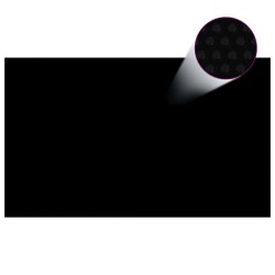 vidaXL Cubierta de piscina rectangular PE negro 500x300 cm