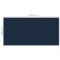 vidaXL Cubierta solar de piscina de PE flotante negro y azul 1200x600cm vidaXL Cubierta solar de piscina de PE flotante negro y azul 1200x600cm