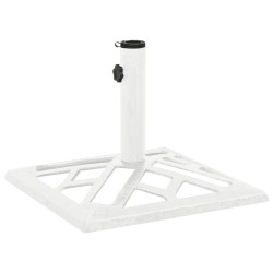 vidaXL Base de sombrilla de hierro fundido blanco 44x44x31 cm 