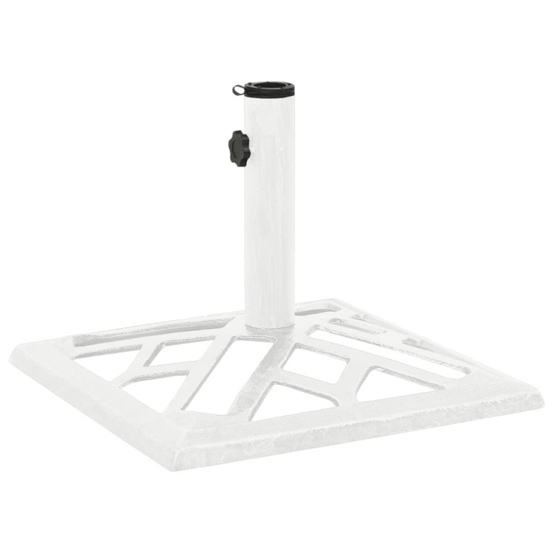 vidaXL Base de sombrilla de hierro fundido blanco 44x44x31 cm vidaXL Base de sombrilla de hierro fundido blanco 44x44x31 cm