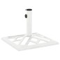 vidaXL Base de sombrilla de hierro fundido blanco 44x44x31 cm vidaXL Base de sombrilla de hierro fundido blanco 44x44x31 cm