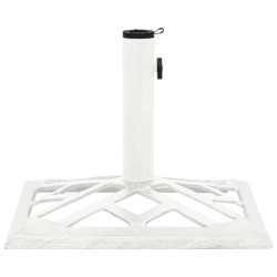 vidaXL Base de sombrilla de hierro fundido blanco 44x44x31 cm 