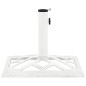 vidaXL Base de sombrilla de hierro fundido blanco 44x44x31 cm vidaXL Base de sombrilla de hierro fundido blanco 44x44x31 cm