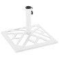 vidaXL Base de sombrilla de hierro fundido blanco 44x44x31 cm vidaXL Base de sombrilla de hierro fundido blanco 44x44x31 cm