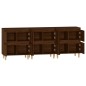 vidaXL Aparadores 3 uds madera contrachapada marrón roble 60x35x70 cm vidaXL Aparadores 3 uds madera contrachapada marrón roble 60x35x70 cm